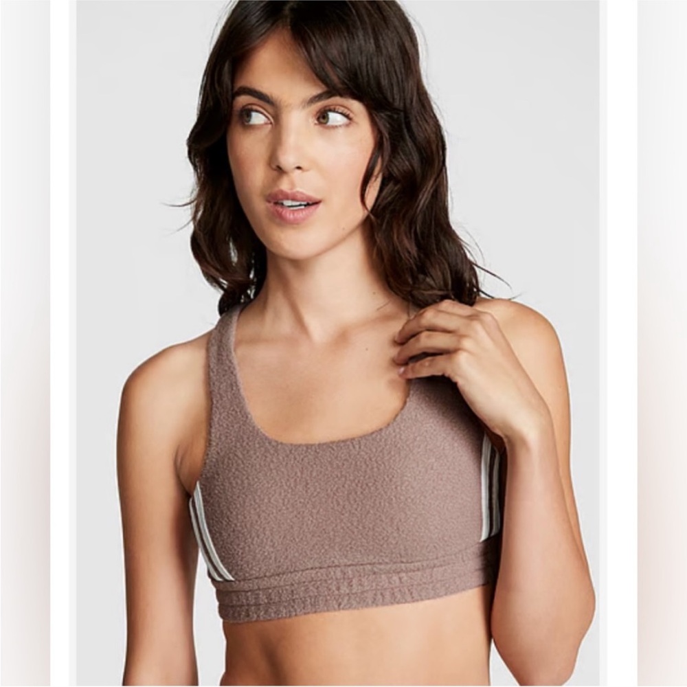 PINK Victoria's Secret Taupe Sports Bra